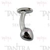 Plug anal metalico curvado Small